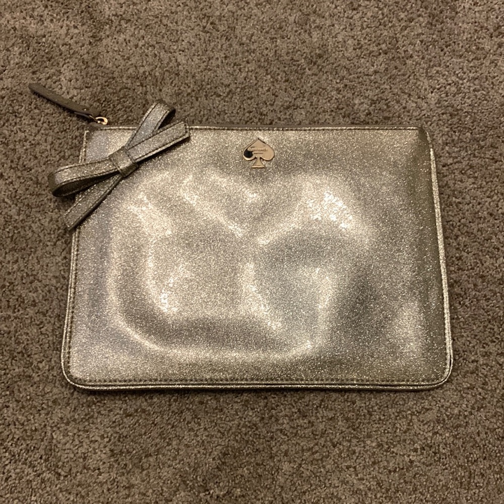 Large Kate spade glitter clutch